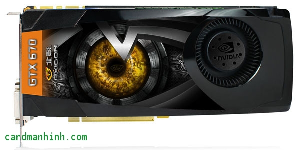 Card màn hình Axigon GeForce GTX 670 Raptor
