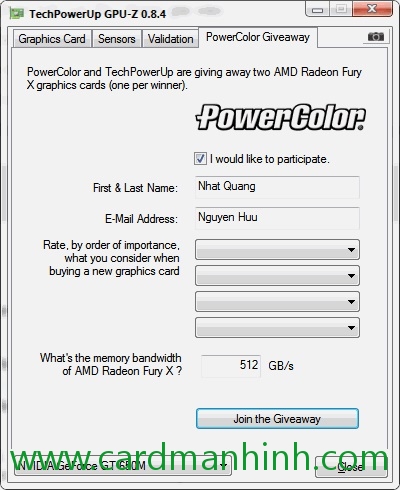 PowerColor khuyến mãi card màn hình AMD Radeon Fury X