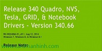Driver card màn hình NVIDIA Quadro 340.66 WHQL